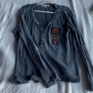 Dark grey long sleeve shirt